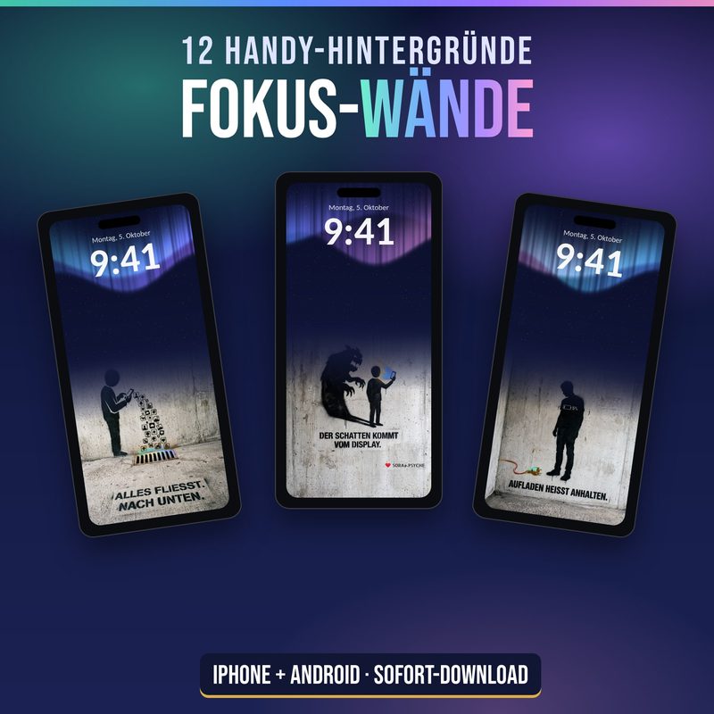 Zwölf Handy-Hintergründe gegen Dauerscrollen