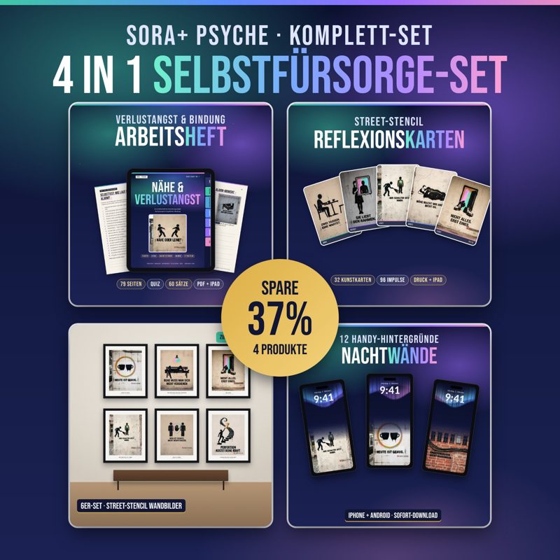 Selbstfürsorge-Set mit allen vier Produkten