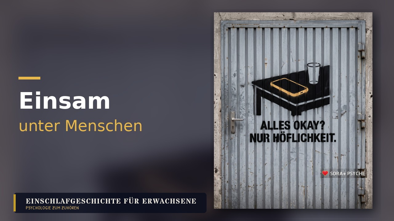 Titelbild: Einschlafgeschichte für Erwachsene · Einsam unter Menschen (Folge 2)