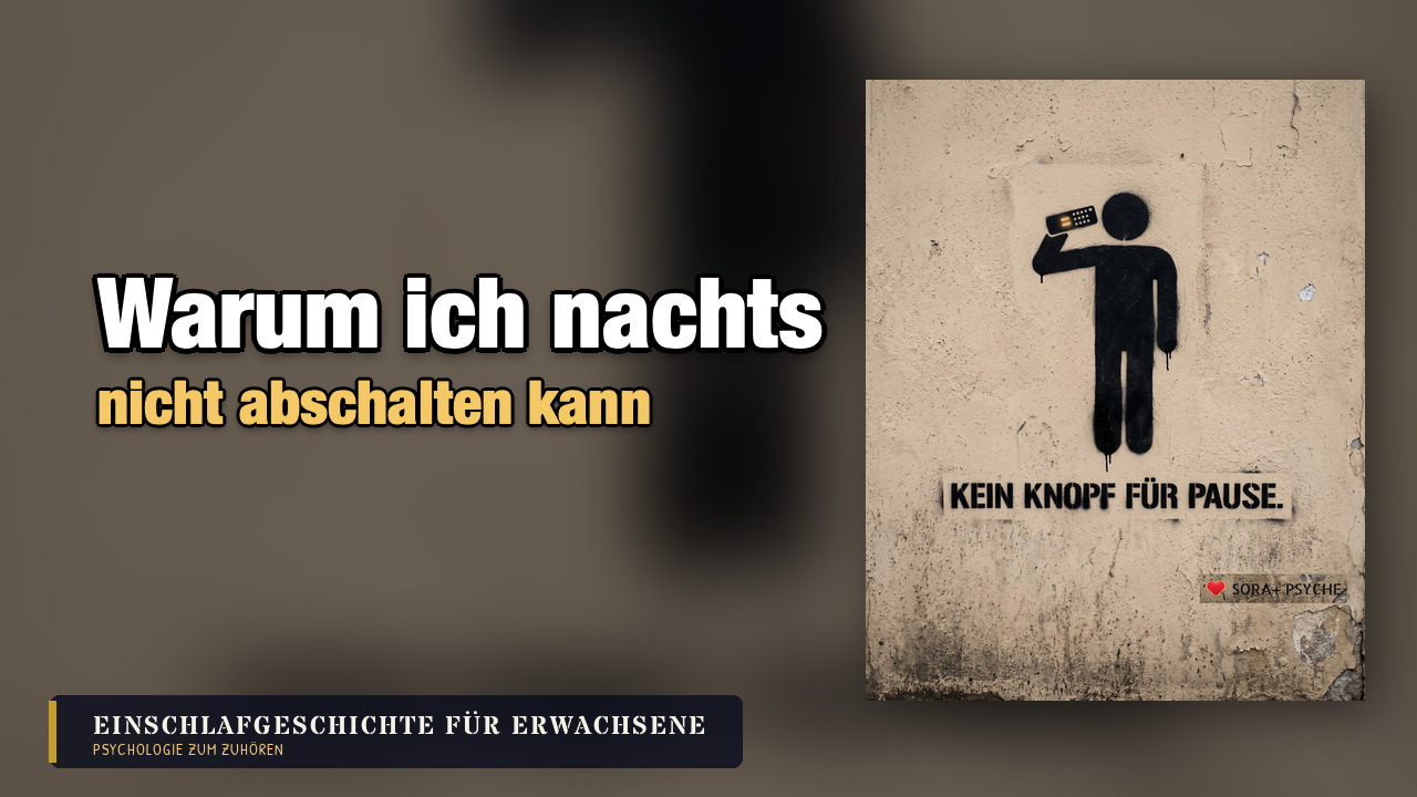 Titelbild: Einschlafgeschichte für Erwachsene · Warum ich nachts nicht abschalten kann (Folge 3)